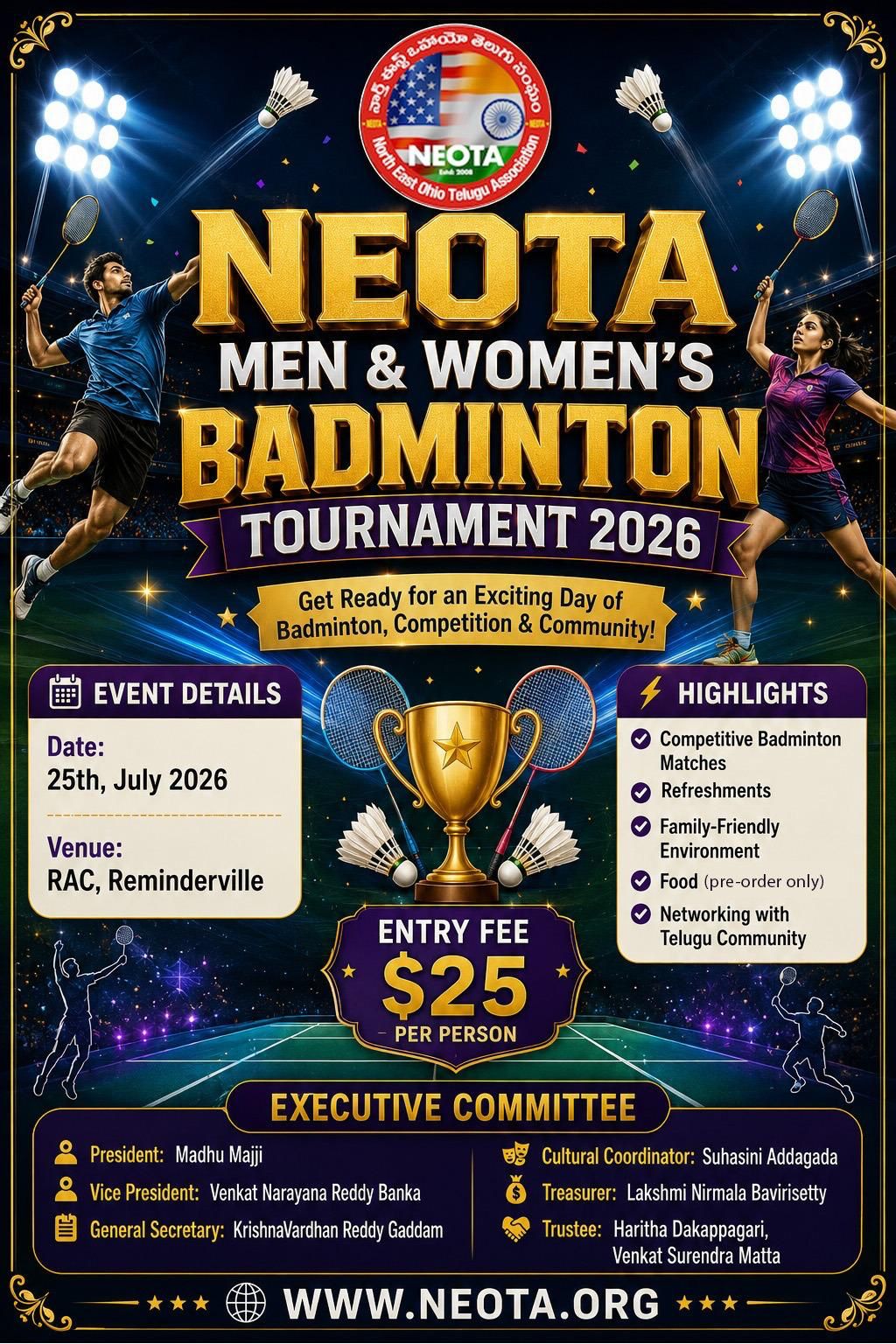 Badminton Tournament - 2024